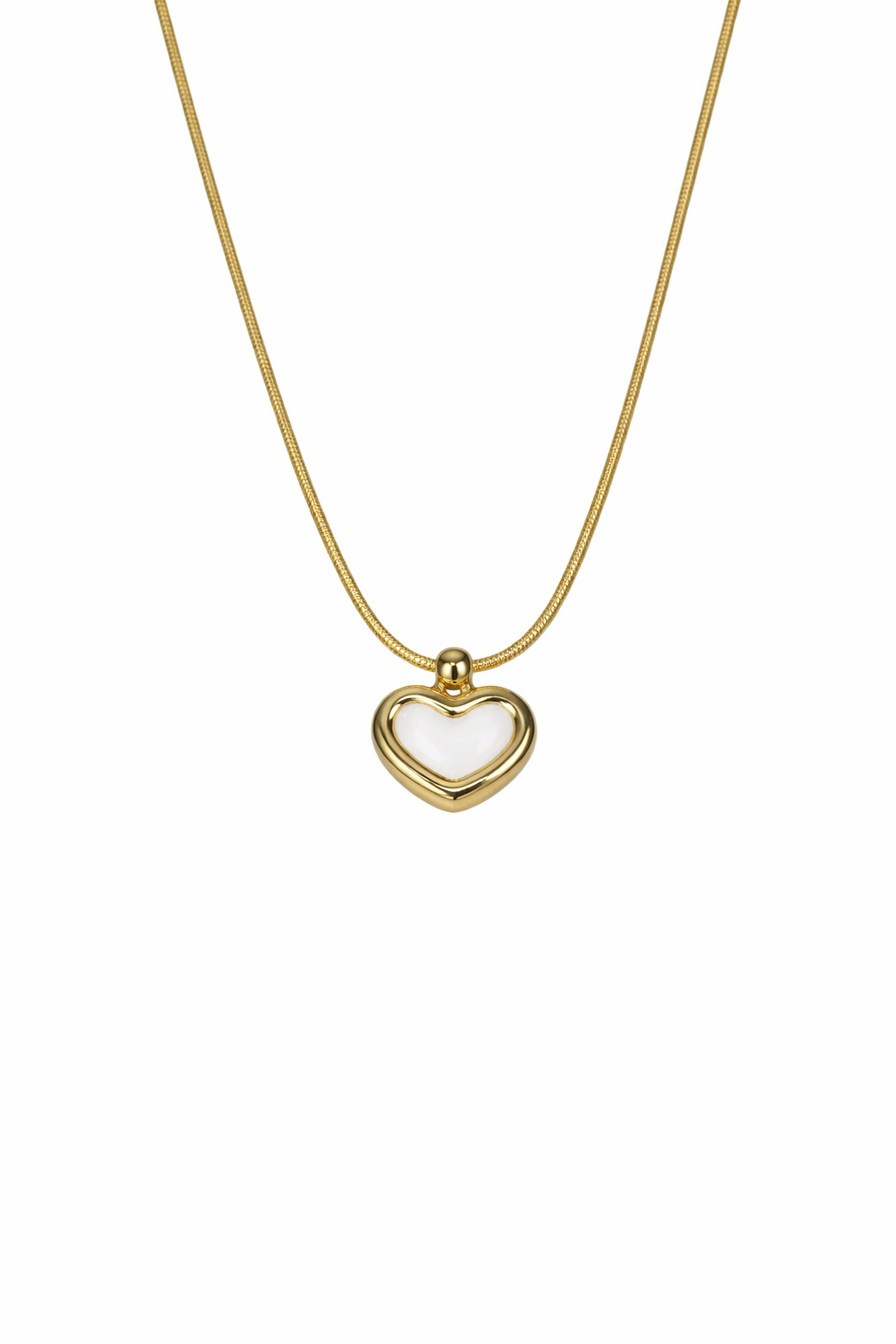 Elegant Gold Heart Pendant Necklace