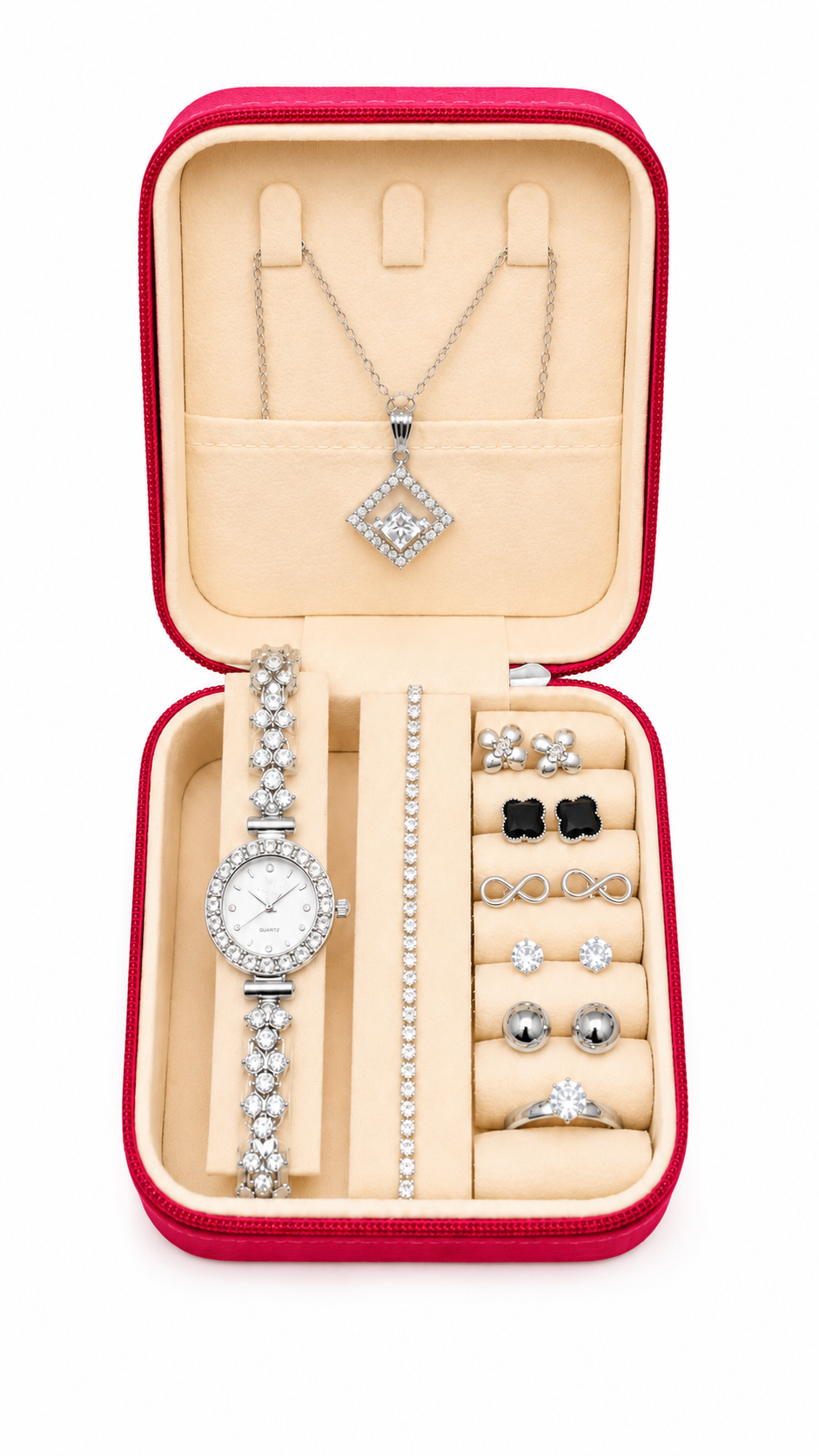 Luxury 9-Piece Women's Jewelry Gift Box Set
