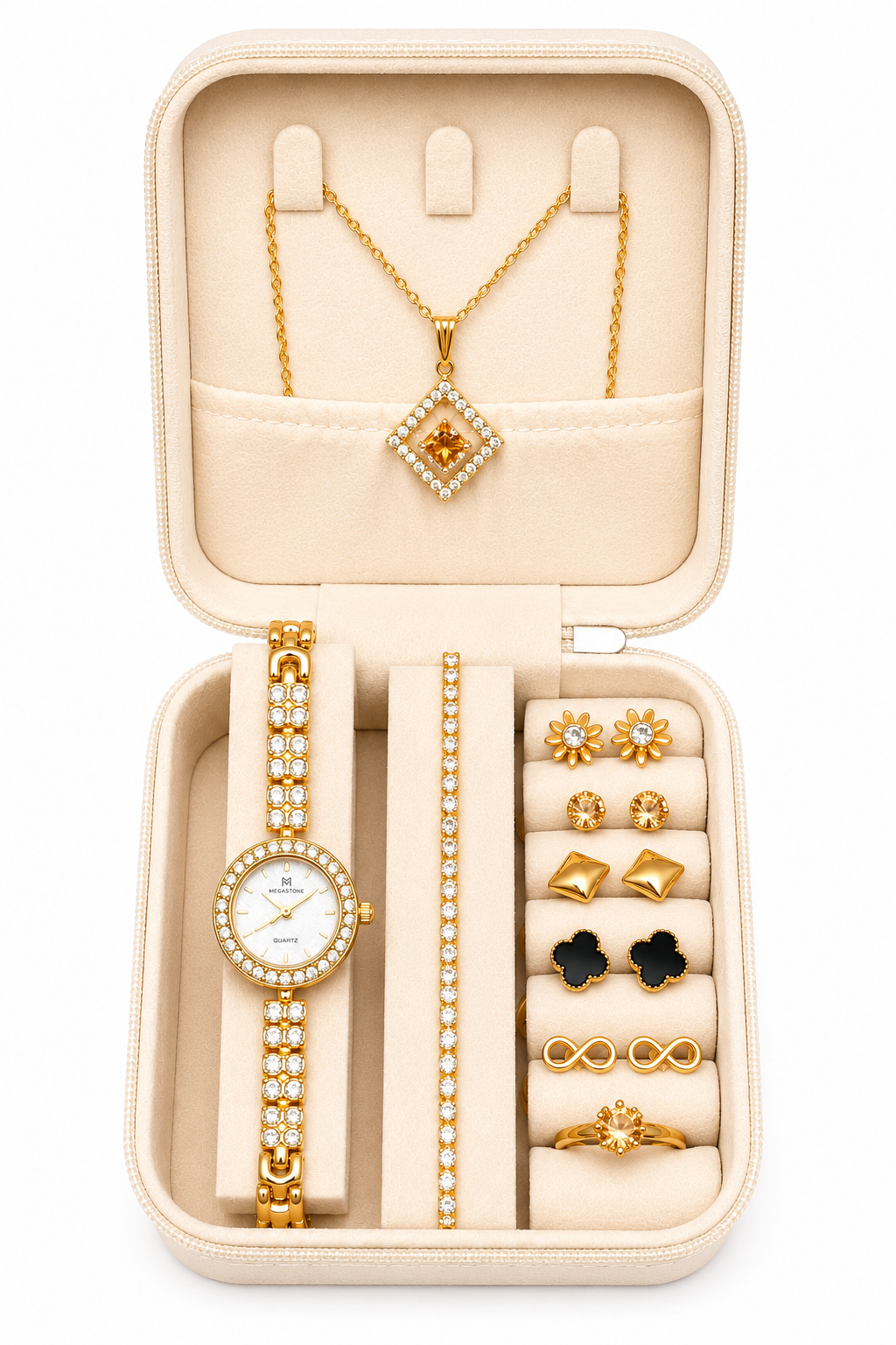 Luxury 9-Piece Women's Jewelry Gift Box Set