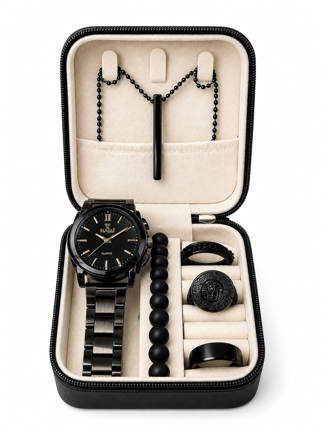 Men’s Premium Jewelry Gift Set – 6-in-1 Luxury Box