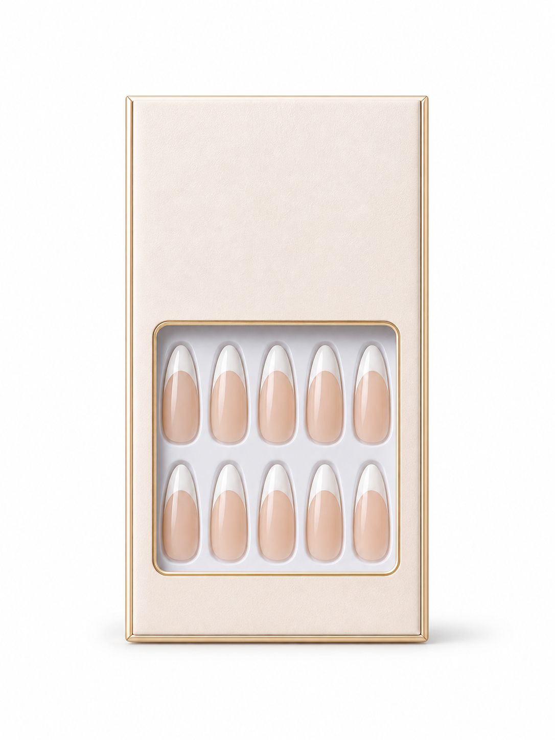 beige French Luxe Nail Set