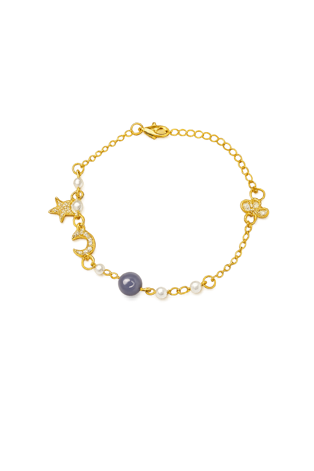 Celestial Charm Gold Bracelet