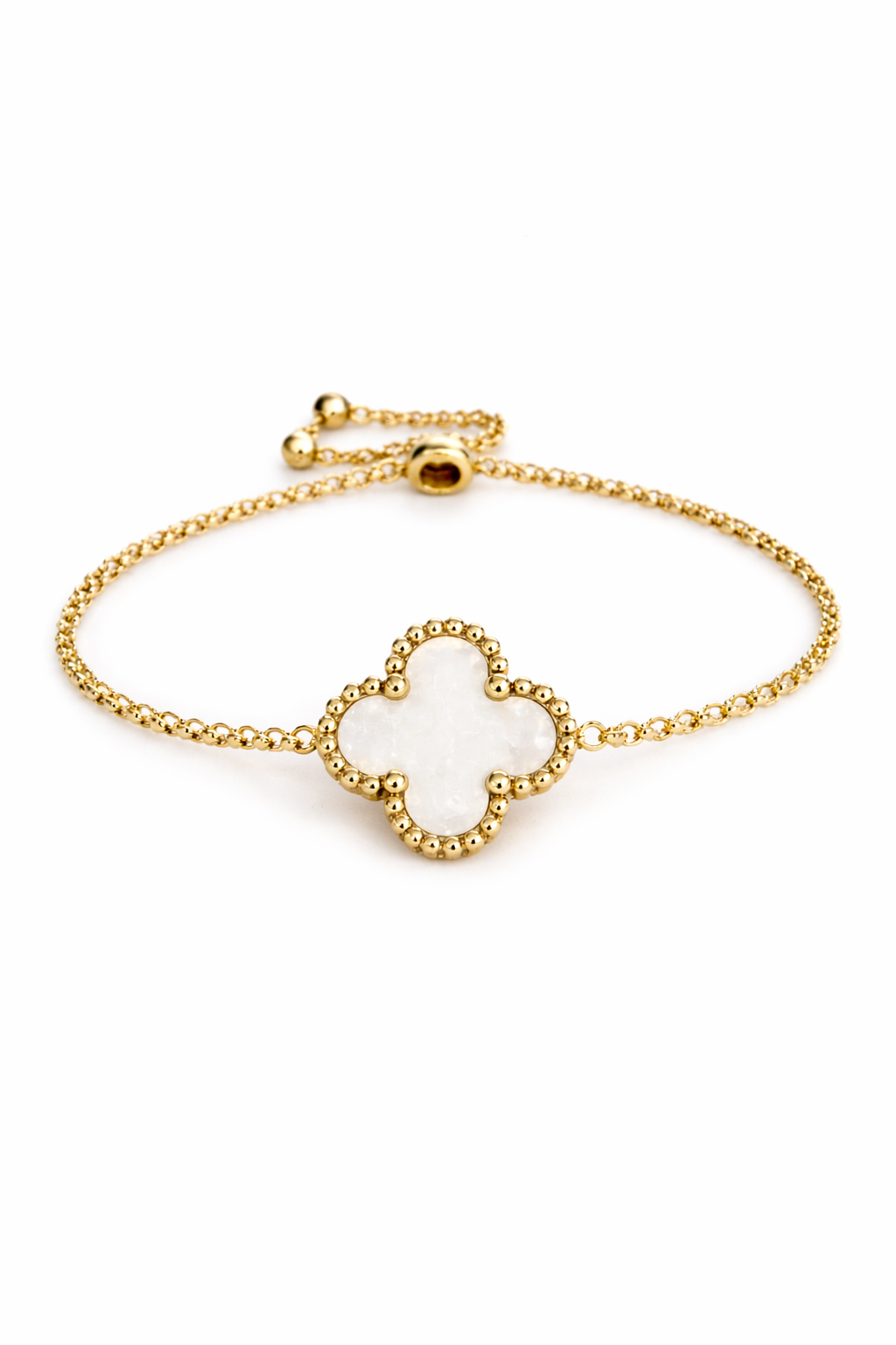 Elegant Clover Gold Bracelet