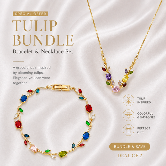 Tulip Luxe Bundle – Pendant & Bracelet Set