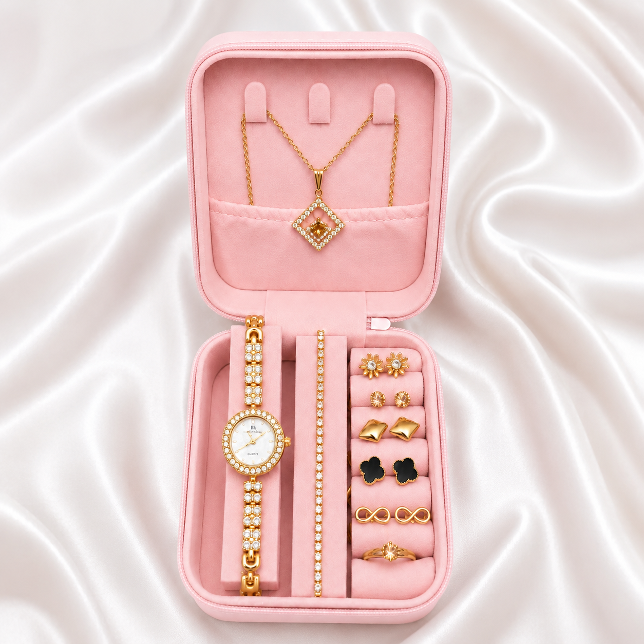 Luxury 9-Piece Women's Jewelry Gift Box Set