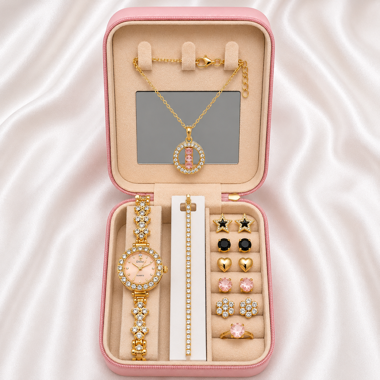 Luxury 9-Piece Women's Jewelry Gift Box Set