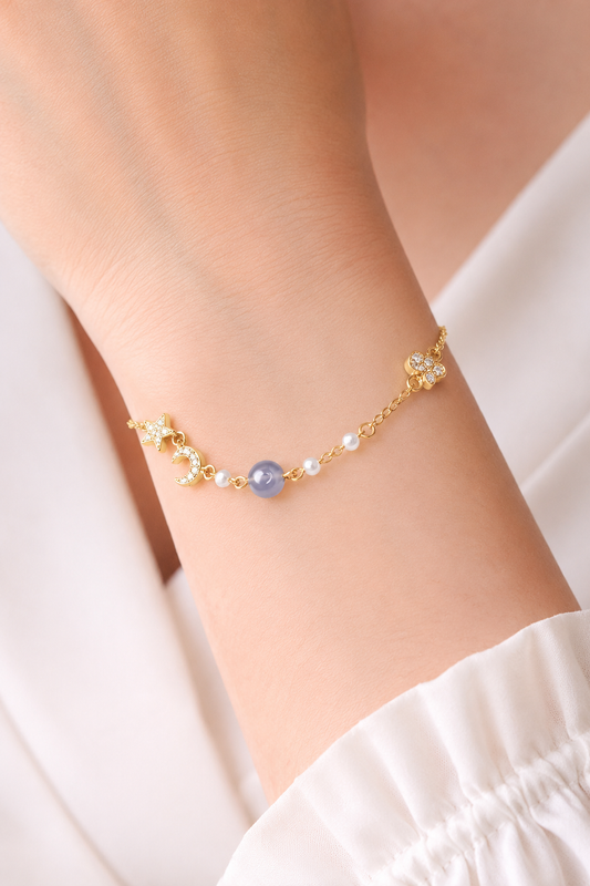Celestial Charm Gold Bracelet