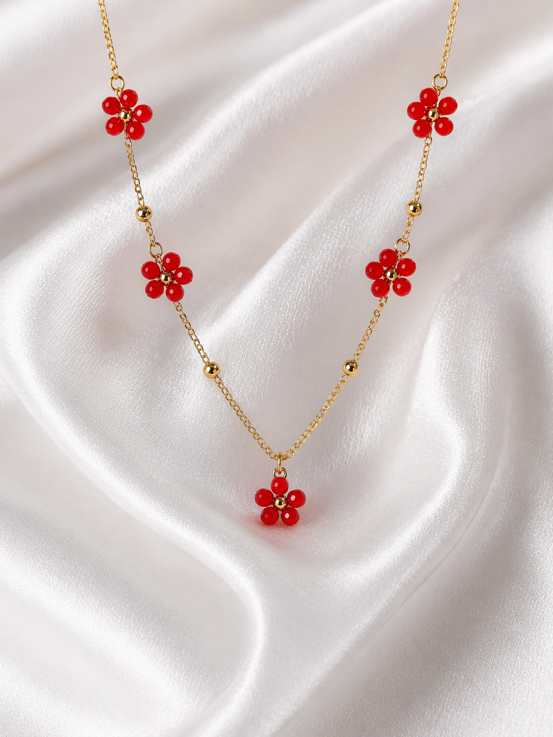 Scarlet Blossom Pendant