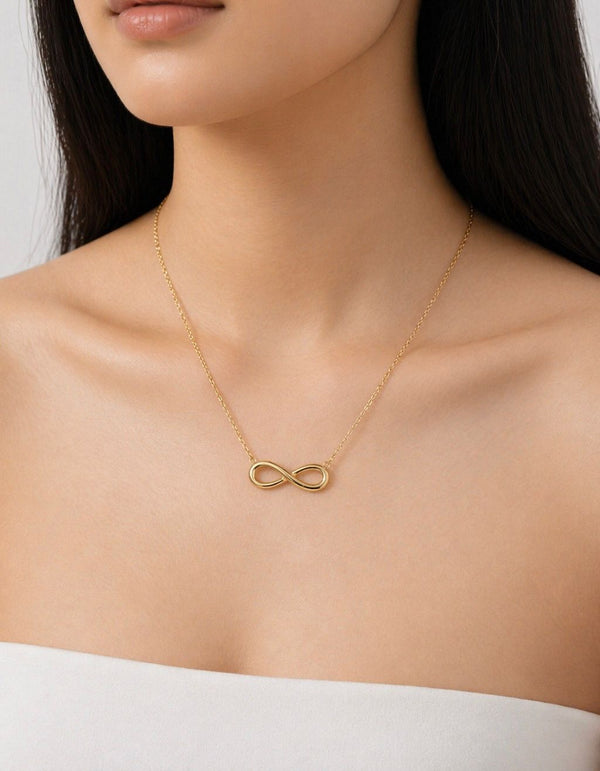 Elegant Gold Infinity Necklace