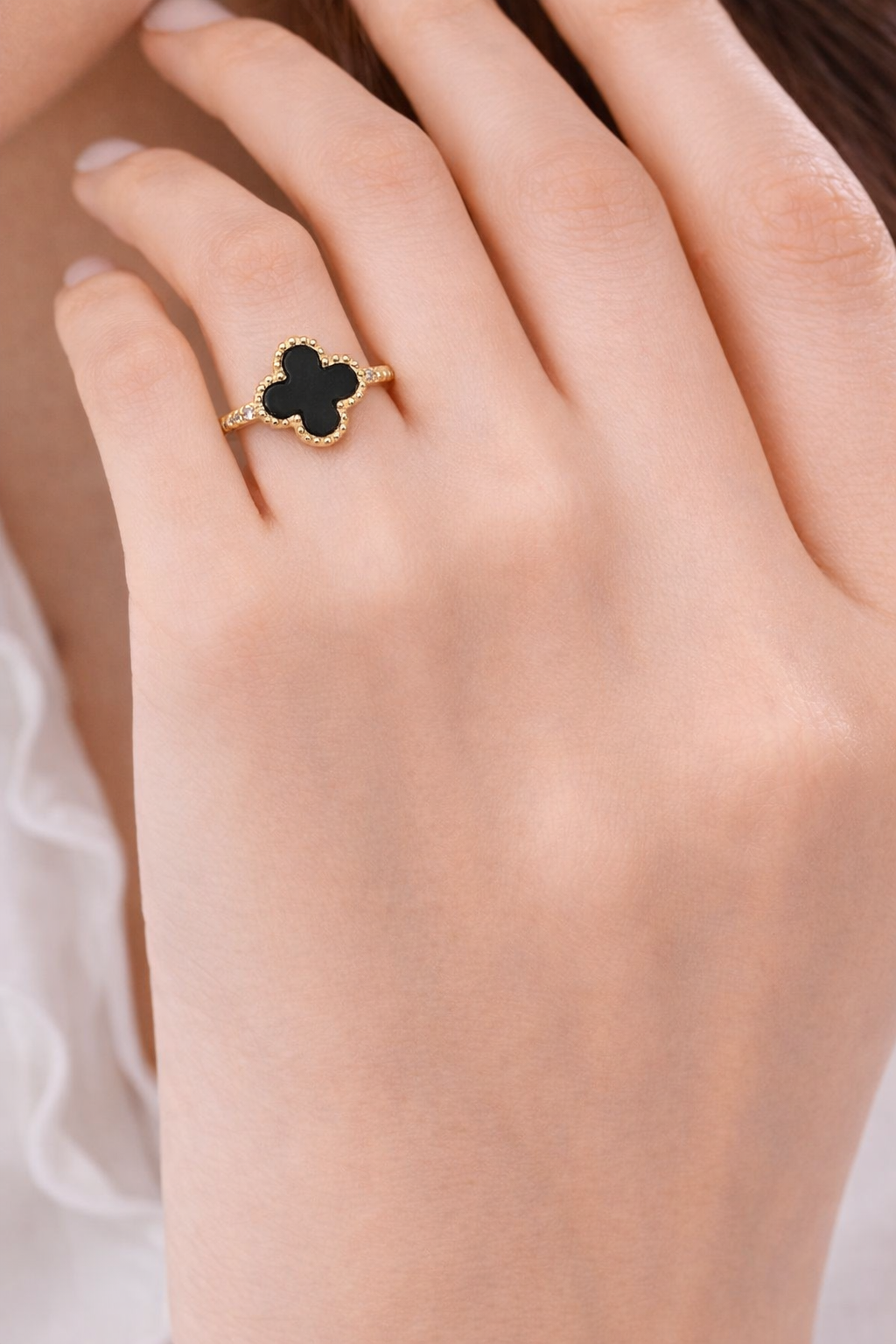 🖤 Black Clover Gold Ring