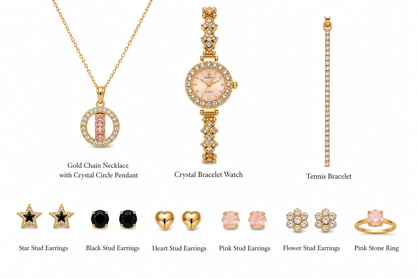 Luxury 9-Piece Women's Jewelry Gift Box Set