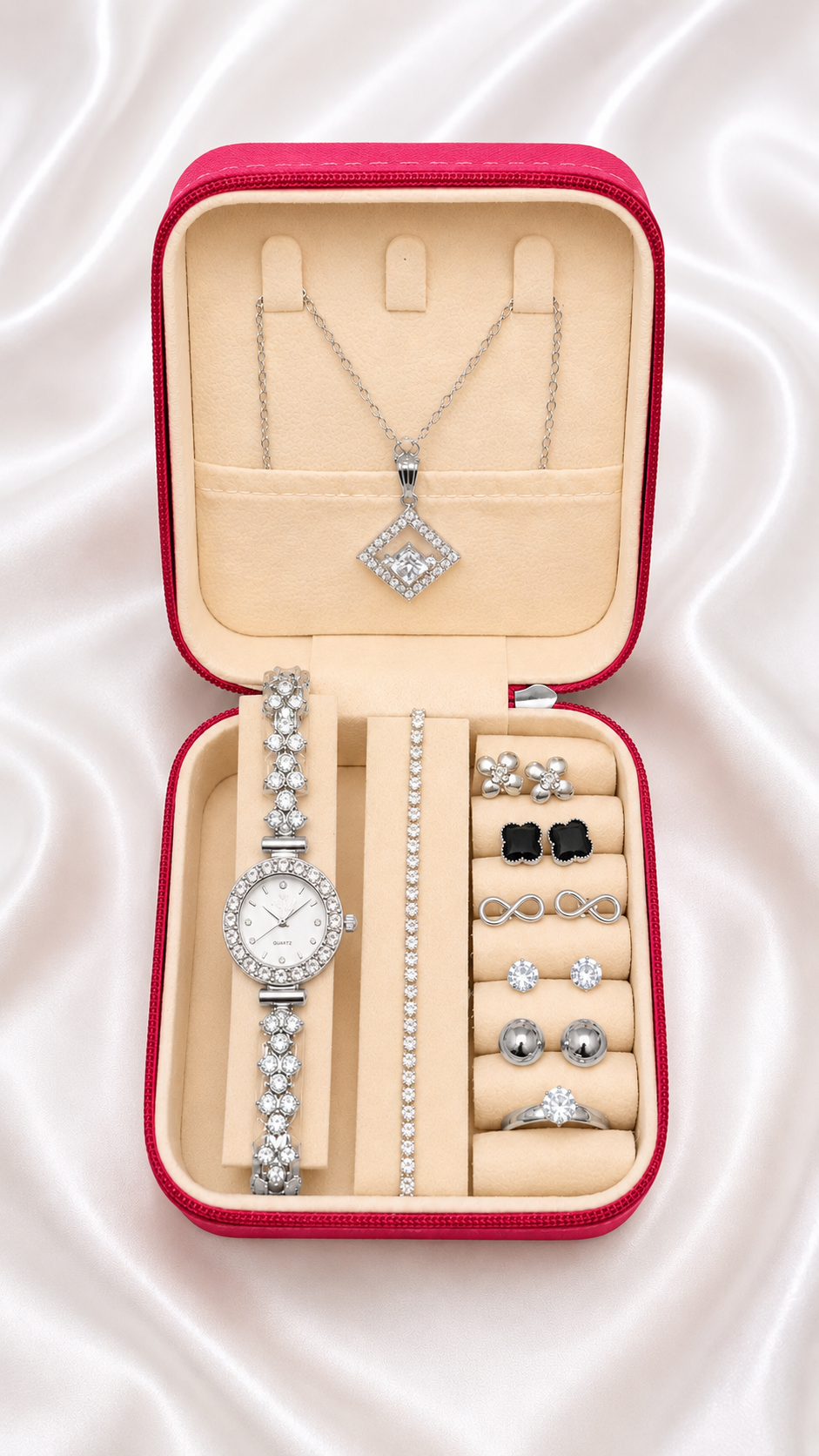Luxury 9-Piece Women's Jewelry Gift Box Set