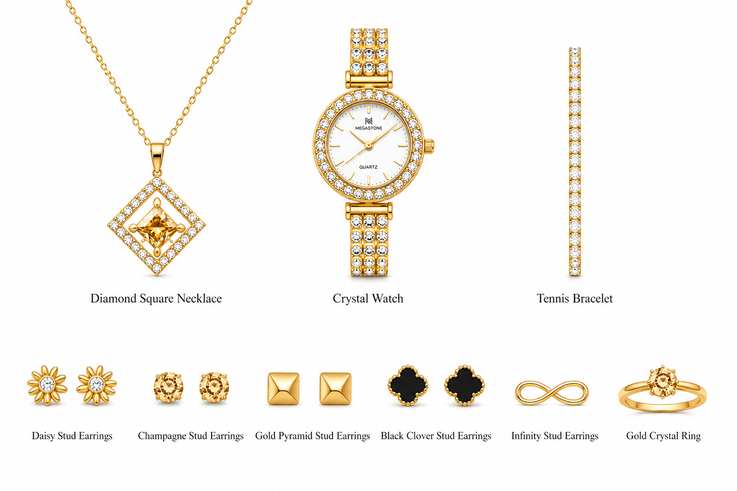 Luxury 9-Piece Women's Jewelry Gift Box Set