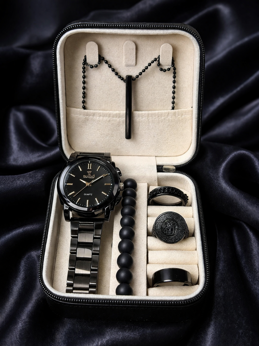 Men’s Premium Jewelry Gift Set – 5-in-1 Luxury Box