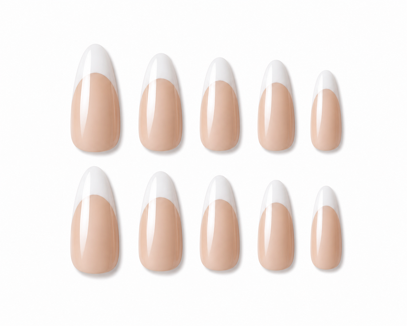 beige French Luxe Nail Set